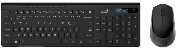 Genius Keyboard-Mouse Set Wireless+BT SlimStar 8230 English