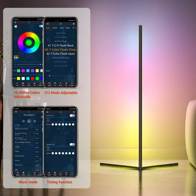 Smart Corner Floor Standing Lighting Floor Light