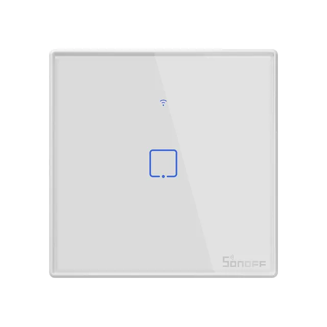 Sonoff T2EU1C-TX WiFi Smart Wall Touch Switch 1-Button White