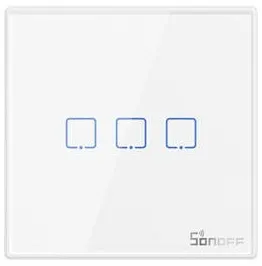 Sonoff T2EU3C-RF Smart Wall Touch Switch White (433MHz remote controller )