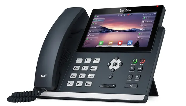 Yealink IP Phone Desktop PoE 4.3'' Gigabit, USB, Expansion, Color Touch Screen T48U