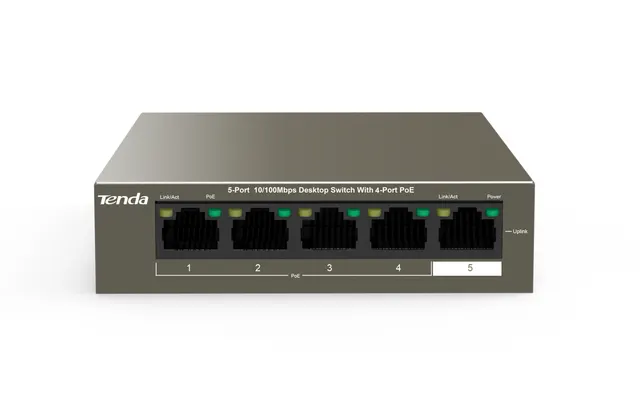 Tenda SP 5-Port FE Switch With 4-Port PoE 60W TEF1105P-4-63W