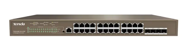 Tenda SP 24-Port Gigabit PoE Managed Switch 410W TEG5328P-24-410W
