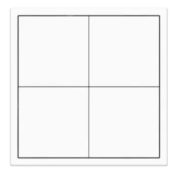 HDL Panel TILE SERIES Ivory White 4 Button V2.1