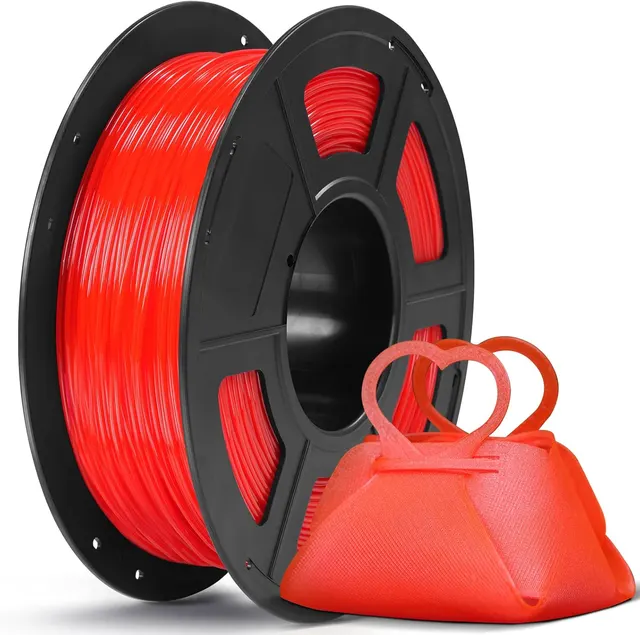 Anycubic TPU Filament Clear Red 1Kg