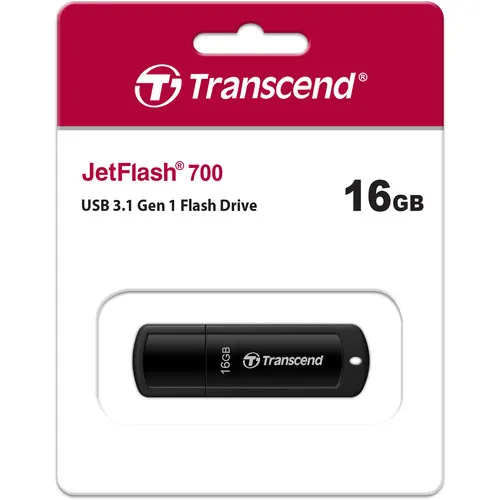 Transcend 16GB JetFlash 700 USB 3.1 Gen 1 Flash Drive
