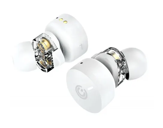 SonicGear HYPERBASS TWS 7 Dual Driver Sweatproof Earphones White