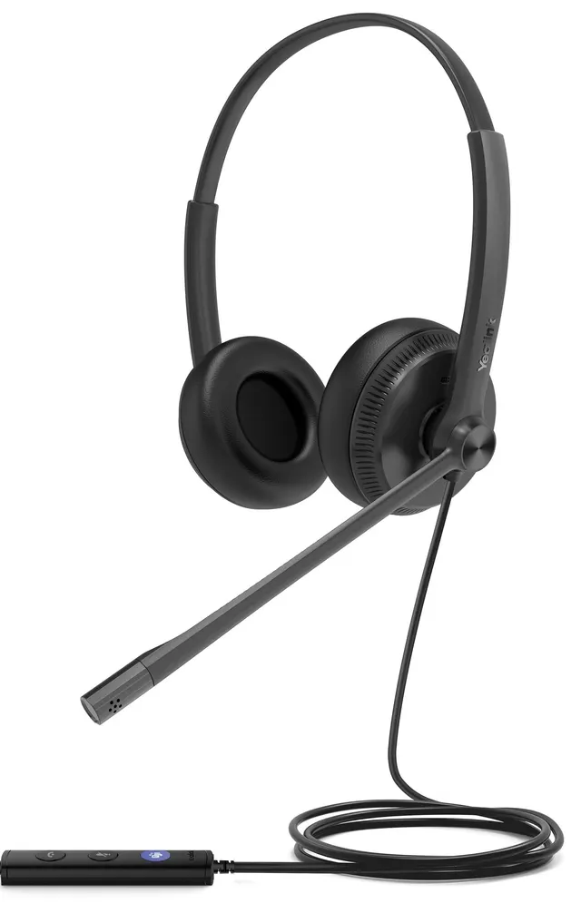 Yealink Headset Wired USB Noise Cancelling USB-A UH34 Dual Teams