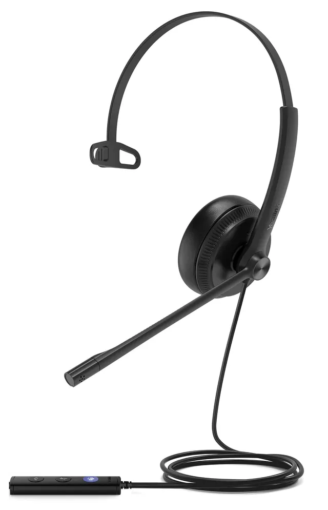 Yealink Headset Wired USB Noise Cancelling USB-A UH34 Mono Teams