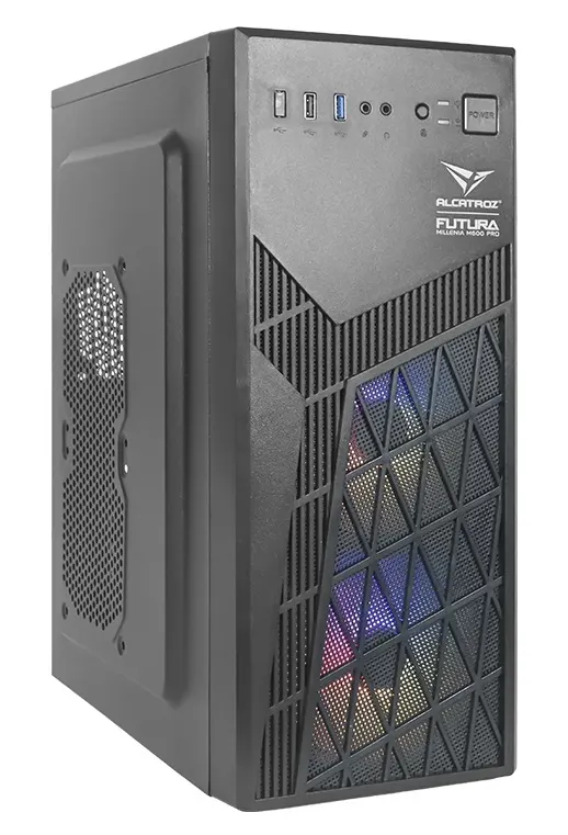 Alcatroz PC Case M-ATX FUTURA MILLENIA M600 PRO USB3.0 Incl 2 Fans & 235W PSU