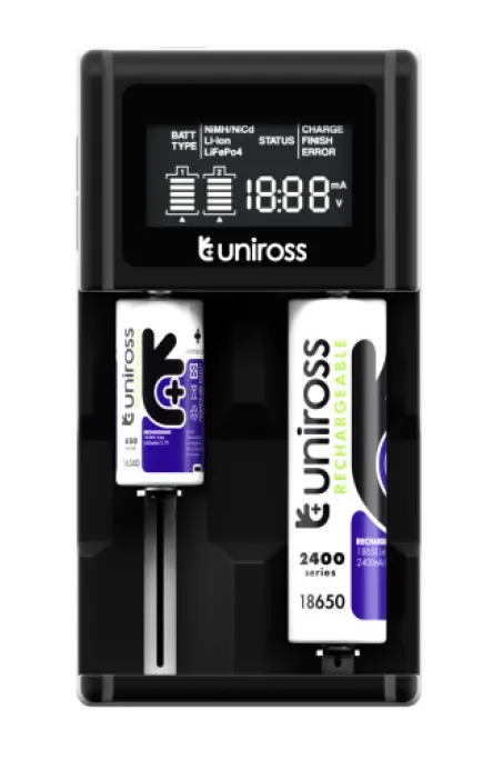 Uniross UCX004 Advanced Fast Smart Charger for 24 types of NiMH and Lithium Batteries