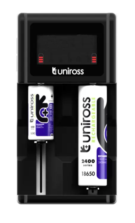 Uniross UCX004 Smart Charger Compact with LCD Screen