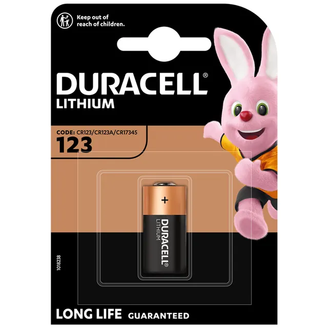 Duracell Lithium Ultra CR123A 1pc Card