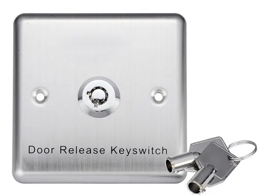 Zudsec Stainless Steel Door Release Button with Key ZDBT-801E