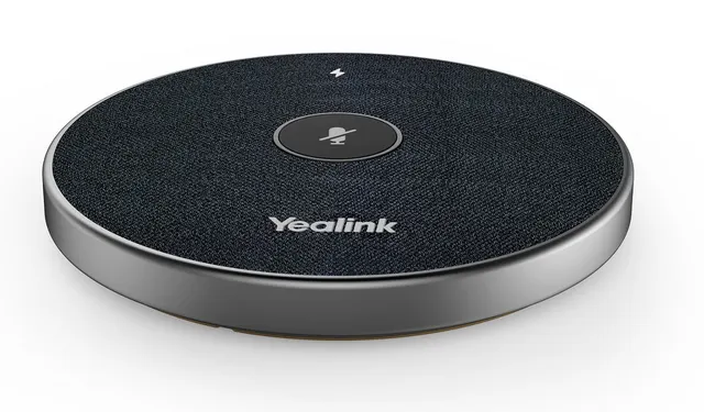 Yealink Conferencing Microphone Wireless Desktop 360° 6m Voice Pickup for UVC84, MeetingBar, SmartVision40 VCM36-W