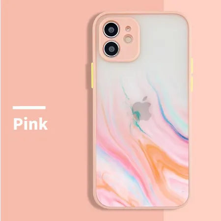 Watercolor Painting Texture Phone Case For iPhone 11 Pro (Pink)
