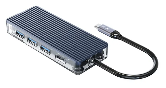 Orico USB-C Hub USB3.0 4Port HDMI/Gb/PD WB-6RJ