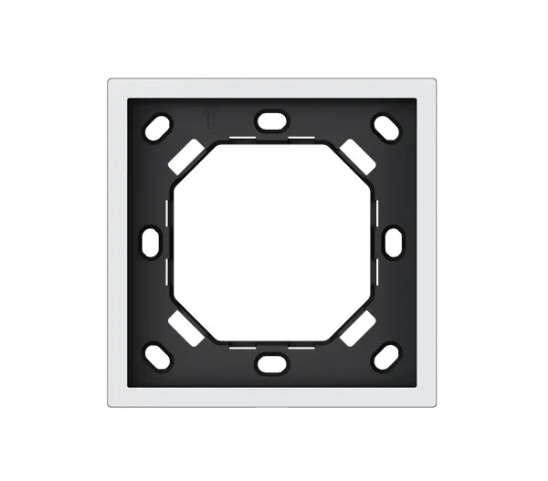 HDL Panel XELENT SERIES Ivory White Panel Frame 1 Gang