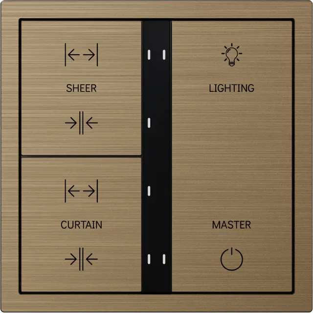 HDL Panel XELENT SERIES Brass 6 Buttons (Aluminium)