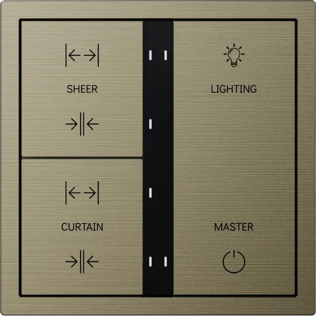 HDL Panel XELENT SERIES Antique Bronze 6 Buttons (Aluminium)
