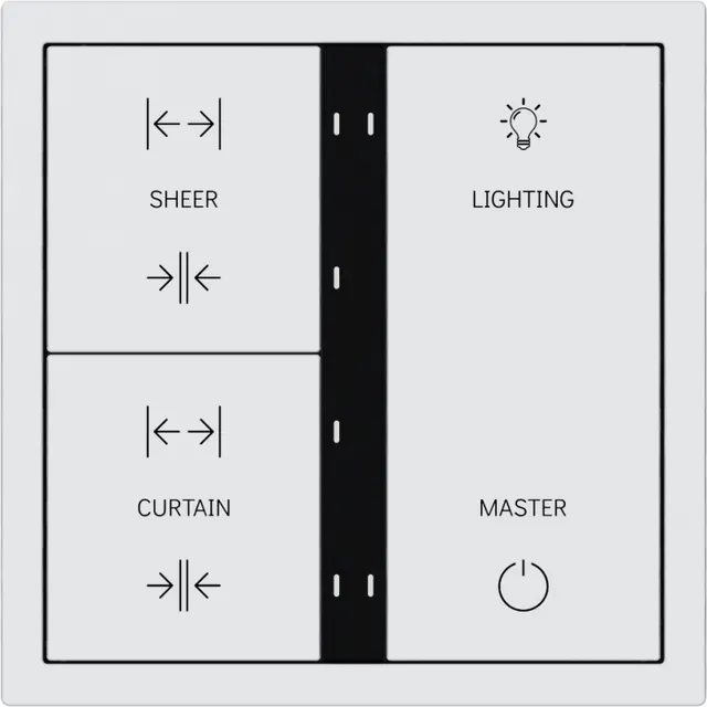 HDL Panel XELENT SERIES Ivory White 6 Buttons (Plastic)