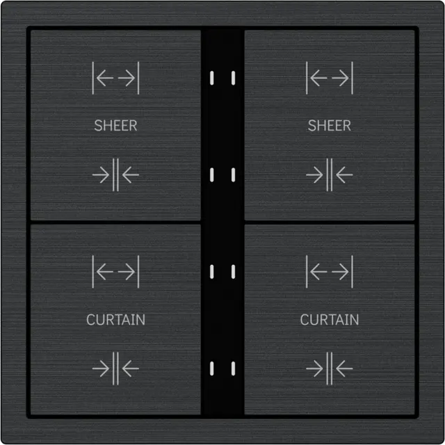 HDL Panel XELENT SERIES Black 8 Buttons (Aluminium)