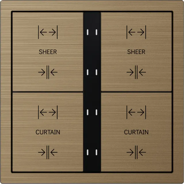 HDL Panel XELENT SERIES Brass 8 Buttons (Aluminium)