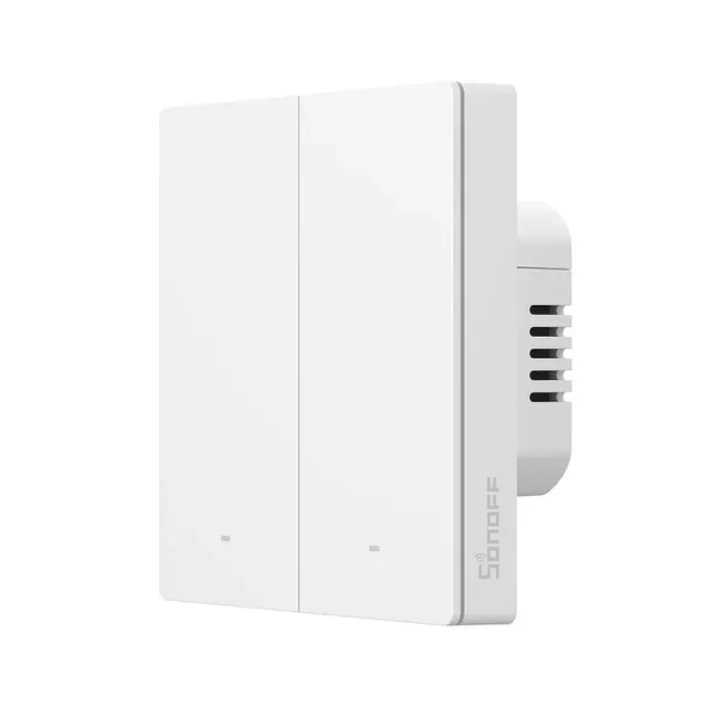 Sonoff Zigbee M5 WiFi Smart Wall Mechanical Switch (No neutral) 2-Button White