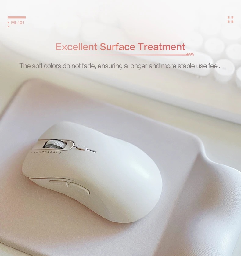 Thunderobot Wireless Mouse ML101  White