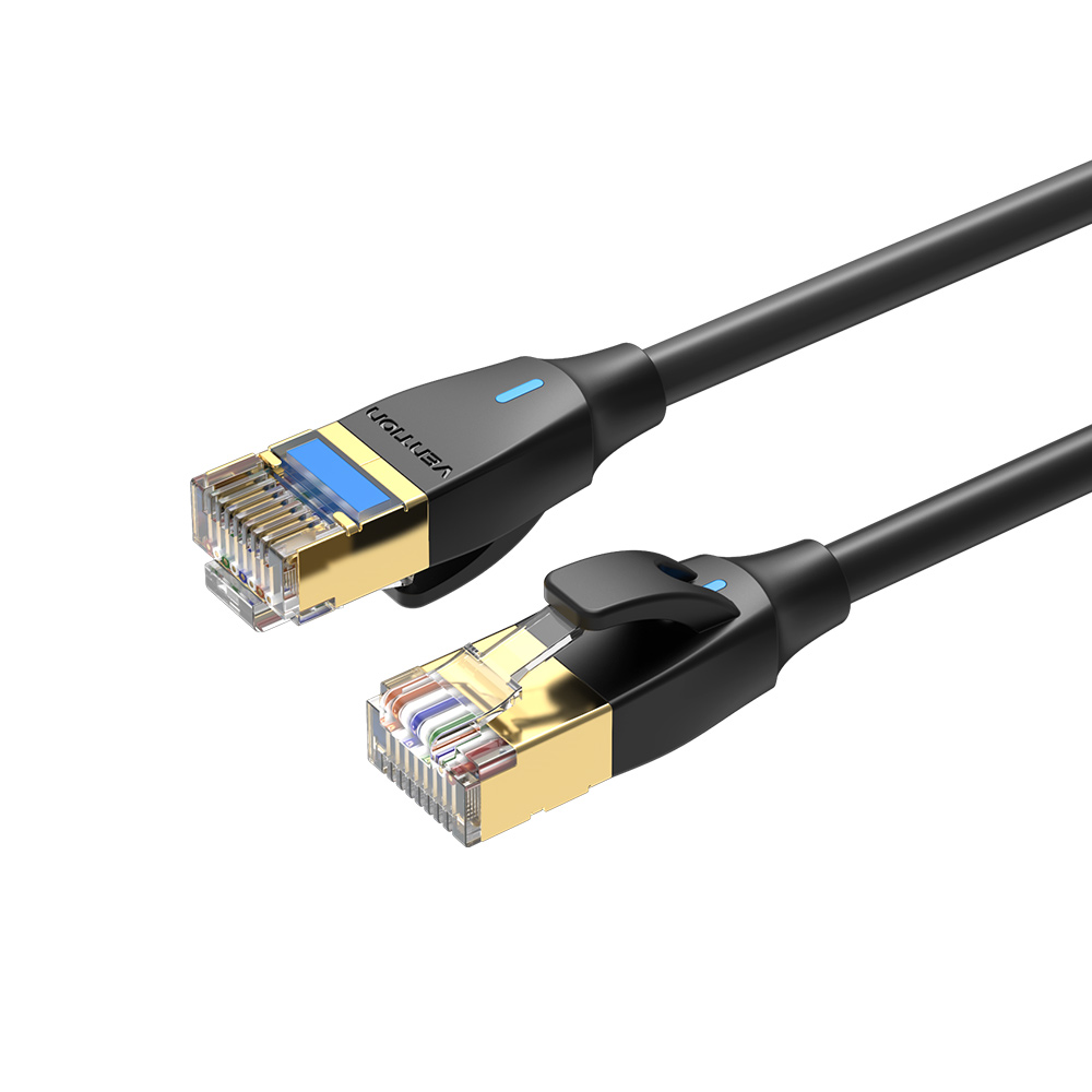 Vention NETWORK Cable CAT8 SFTP Slim 2.0m Black IKIBH