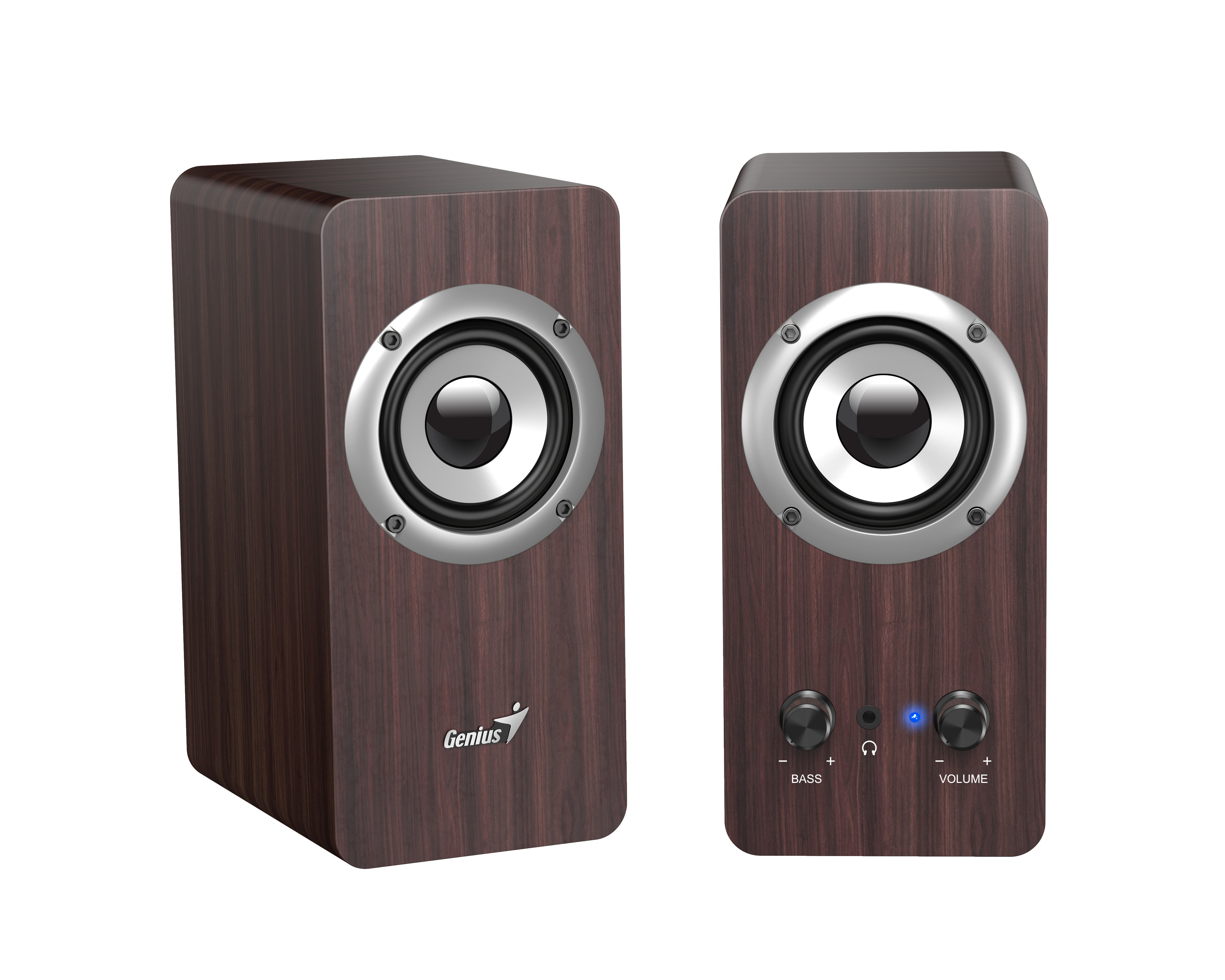 Genius PC Speakers 2.0 16W SP-HF400 Brown Wood