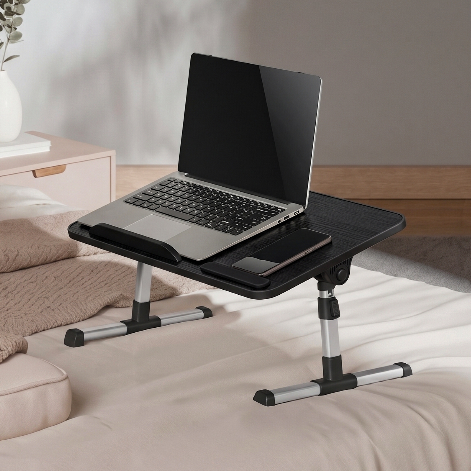 Lumivida Computer Tray Desk Multi-Purpose Foldable Ergonomic 60x34cm LPD01-7 Black