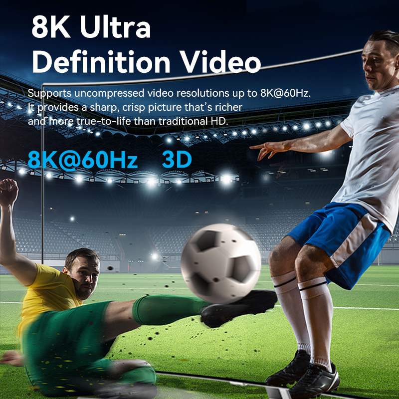 Vention HDMI Switch 2-Port 8K 2.1 Bi-Directional Metal AKPH0