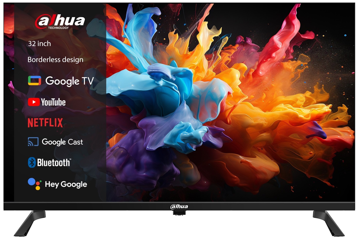 Dahua LTV32-SG100 32'' HD Google TV with HDR10, Dolby Digital Plus & Voice Control Remote