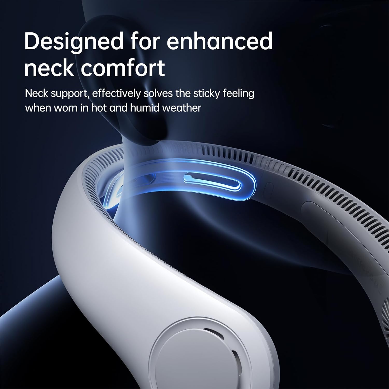 Jisulife Neck Fan Bladeless 5000mAh NECK FAN 4 Grey