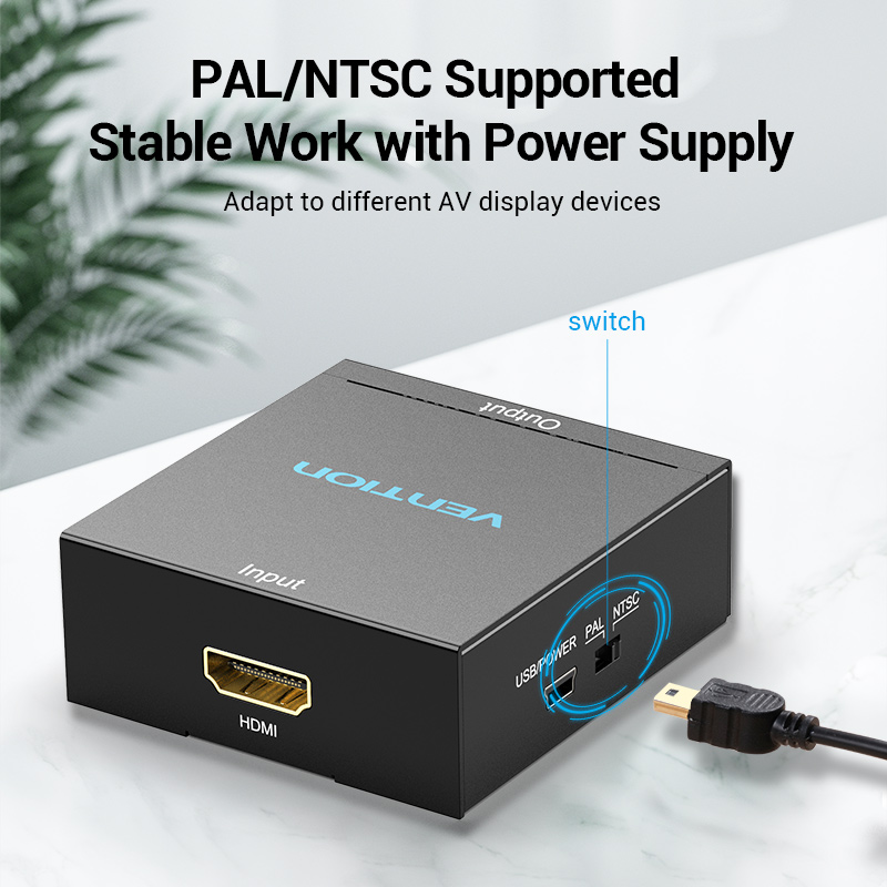 Vention Converter HDMI to 3RCA USB Powered AEEB0