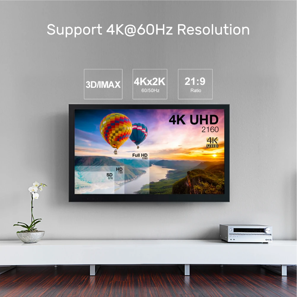 Unitek Y-C1028BK UltraPro HDMI V2.0 Active Optical Cable 10m