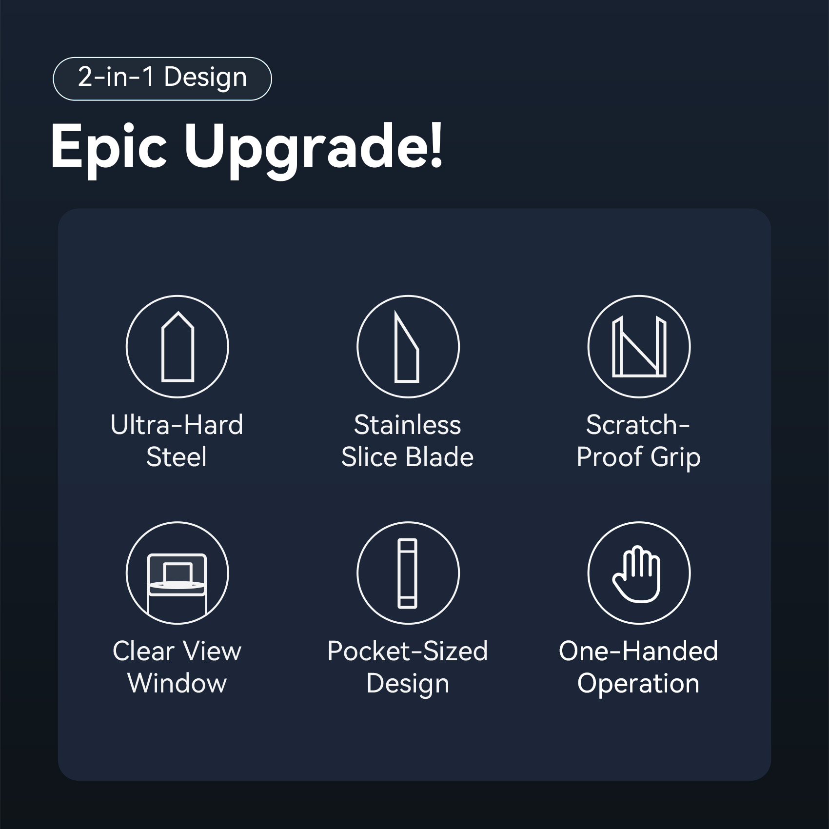 Vention Safety 2-in-1 Car Emergency Tool Glass Breaker + Seatbelt Cutter KRUH0