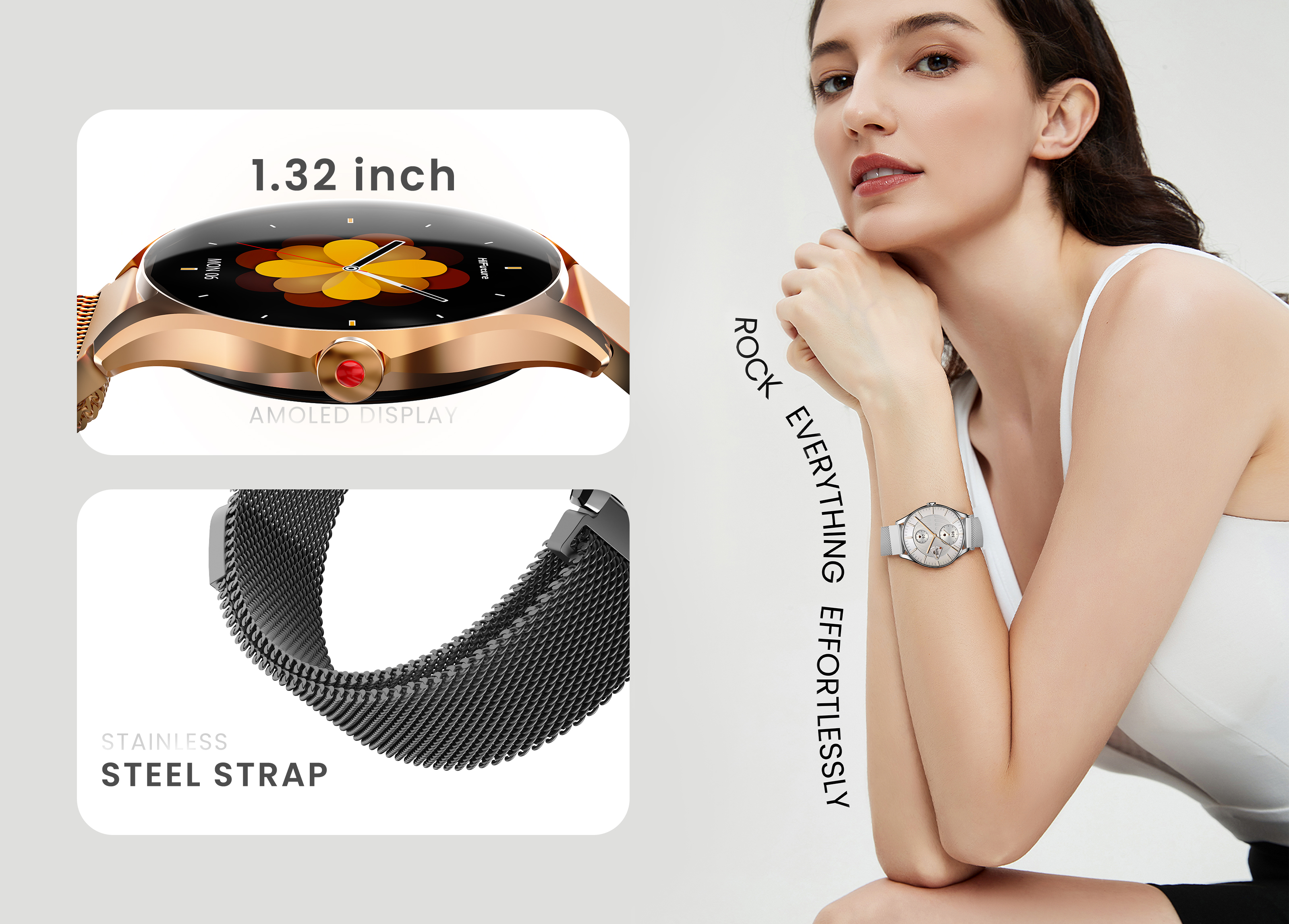 HiFuture Lifestyle SmartWatch AURA 2 Rose Gold
