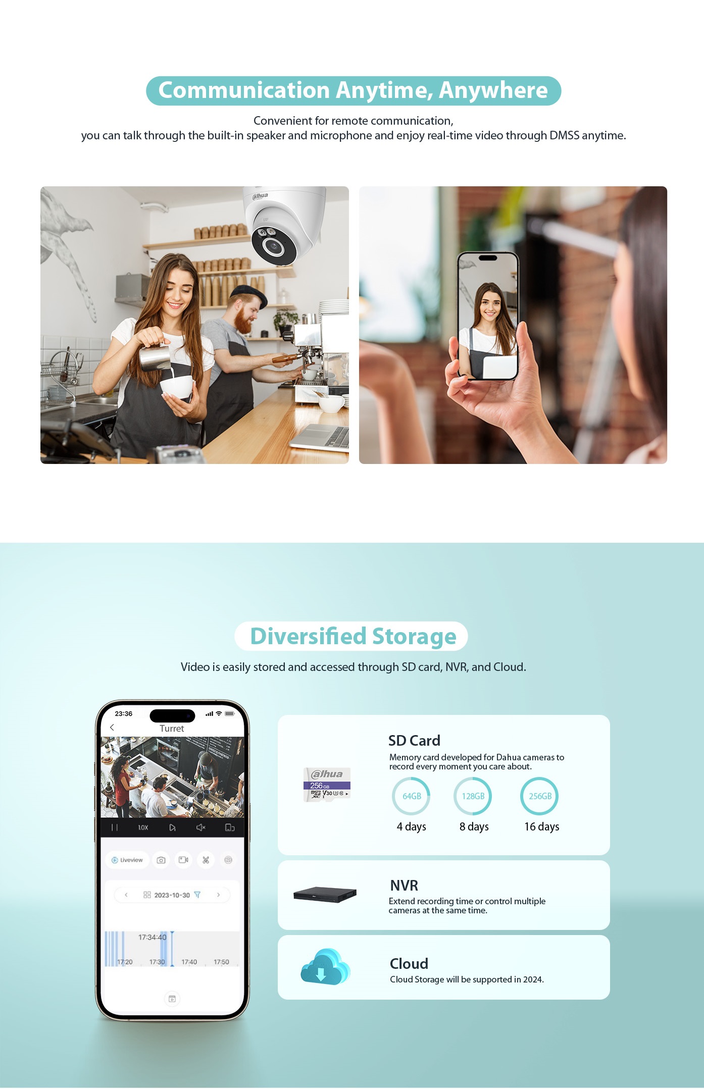 Dahua IP 4.0MP  2.8mm Wifi Dome Dual Illumination T4A-PV