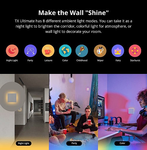 Sonoff T52C-WiFi Smart Wall Touch Switch 2-Button White