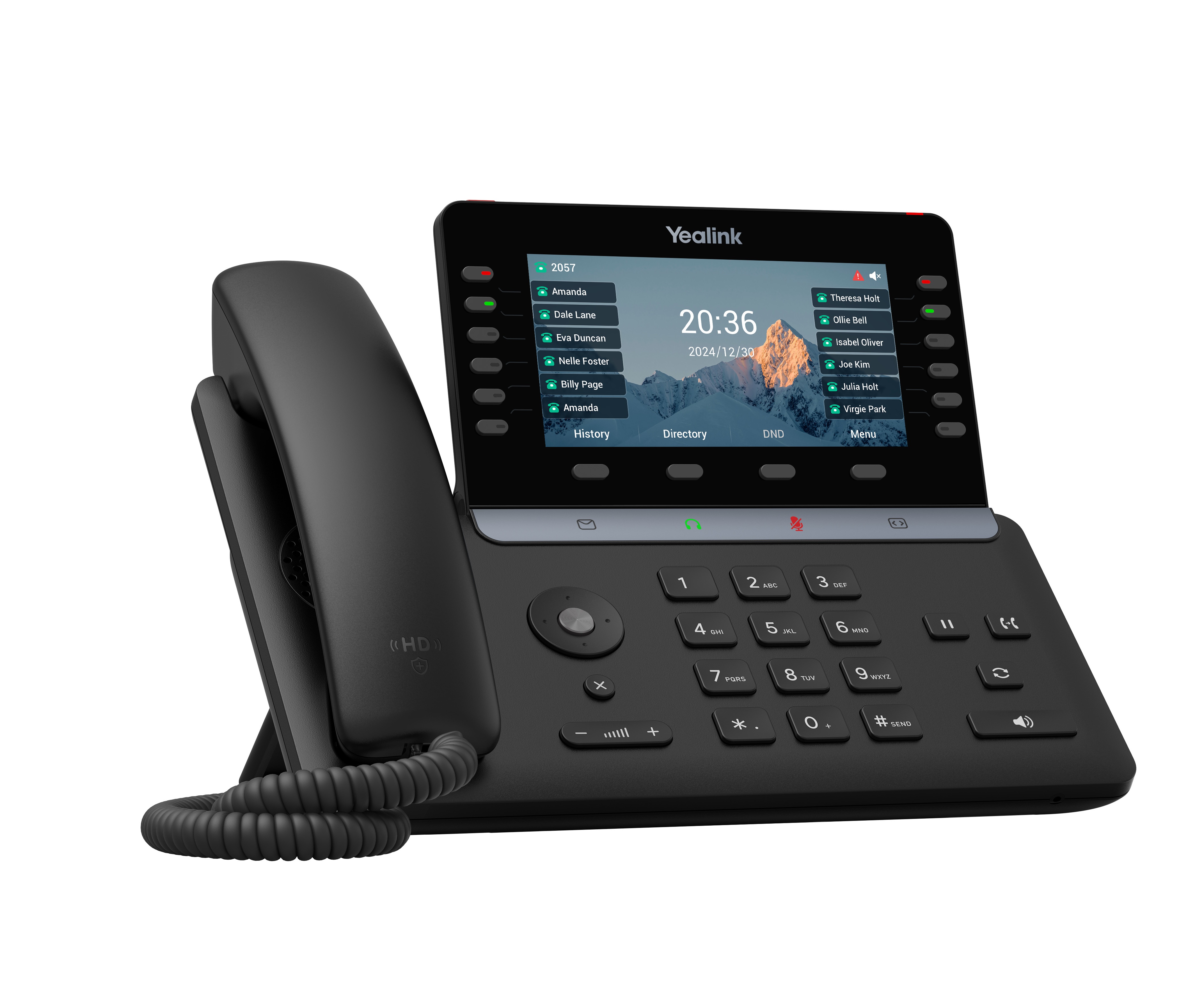 Yealink IP Phone Desktop PoE 5.5'' Gigabit, Color Screen, USB, Expansion, Bluetooth & Wi-Fi T85W