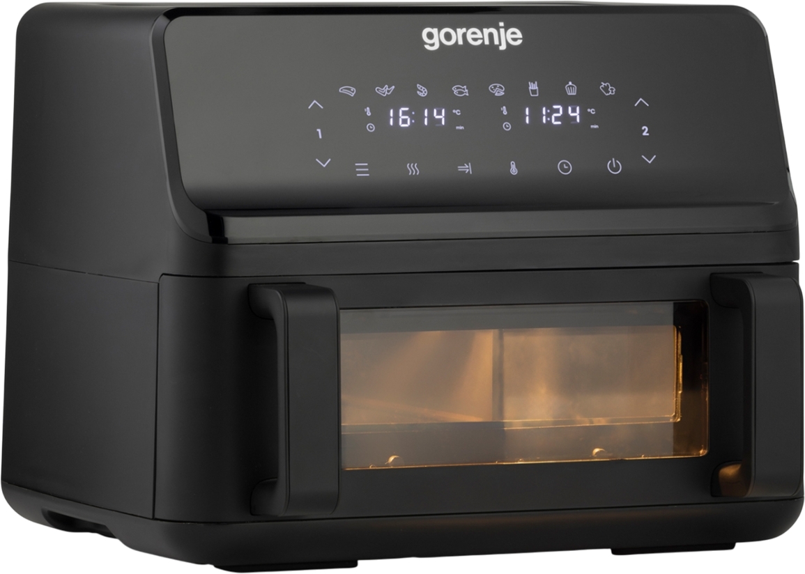 Gorenje Kitchen Air Fryer 2700W 9L 8 Programs 2x Independent Cavities AF2700BP