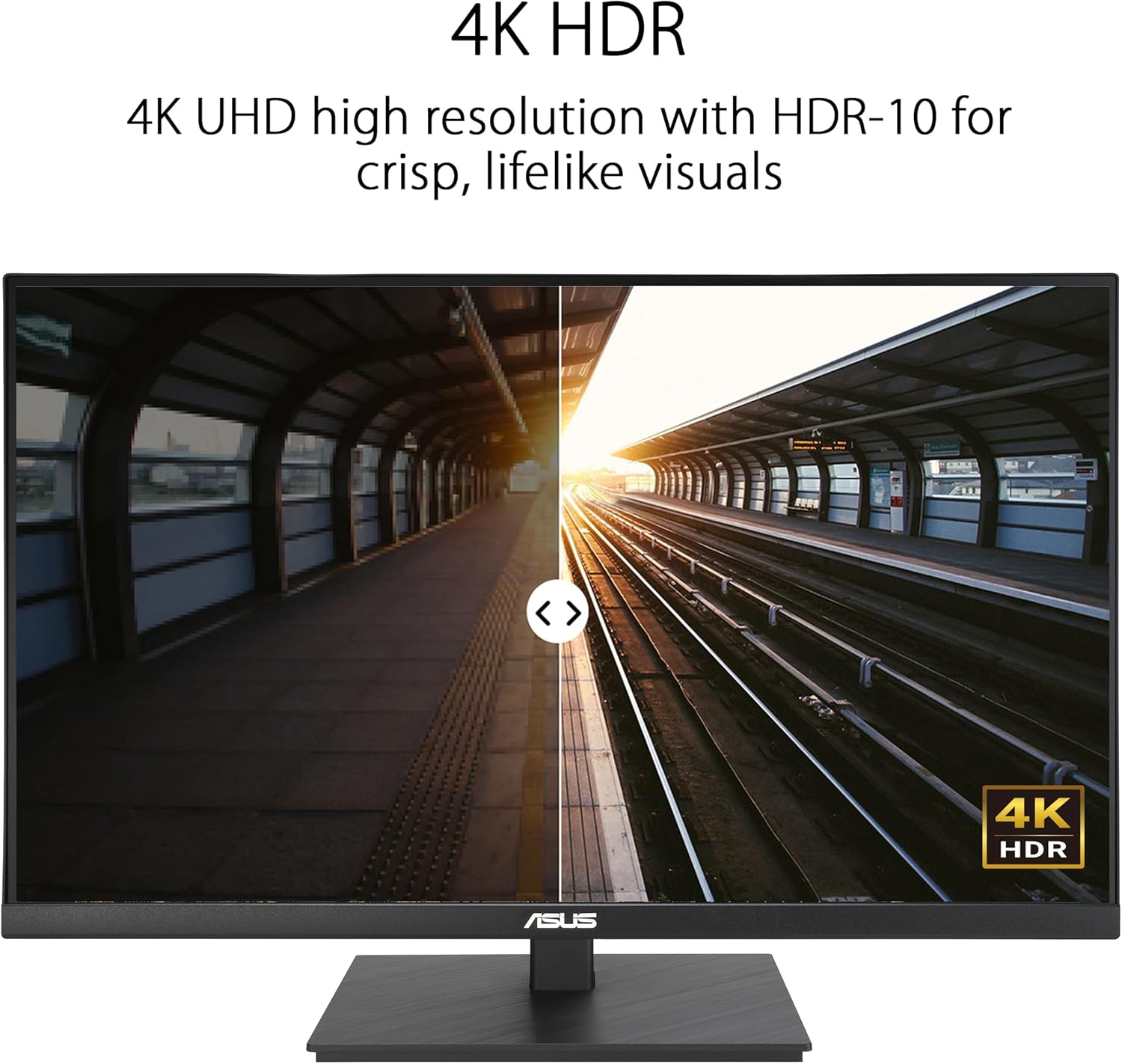 ASUS Monitor Business 27'' 4K 60Hz HDR10 Frameless Ergonomic Speakers VA27UQSB
