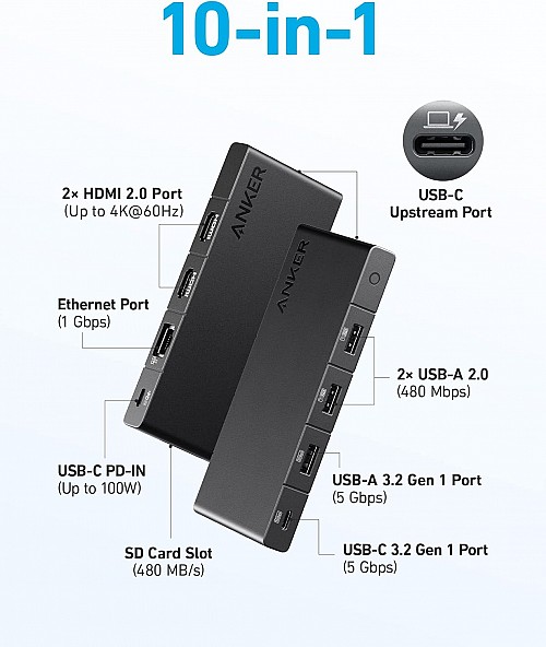 Anker Work Hub 364 USB-C Hub 10-in-1