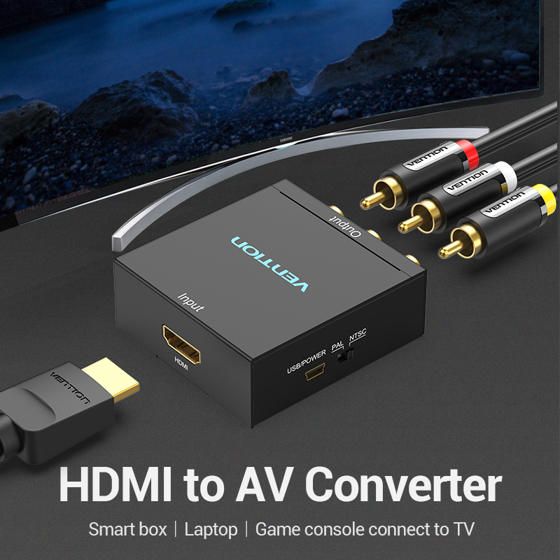 Vention Converter HDMI to 3RCA USB Powered AEEB0