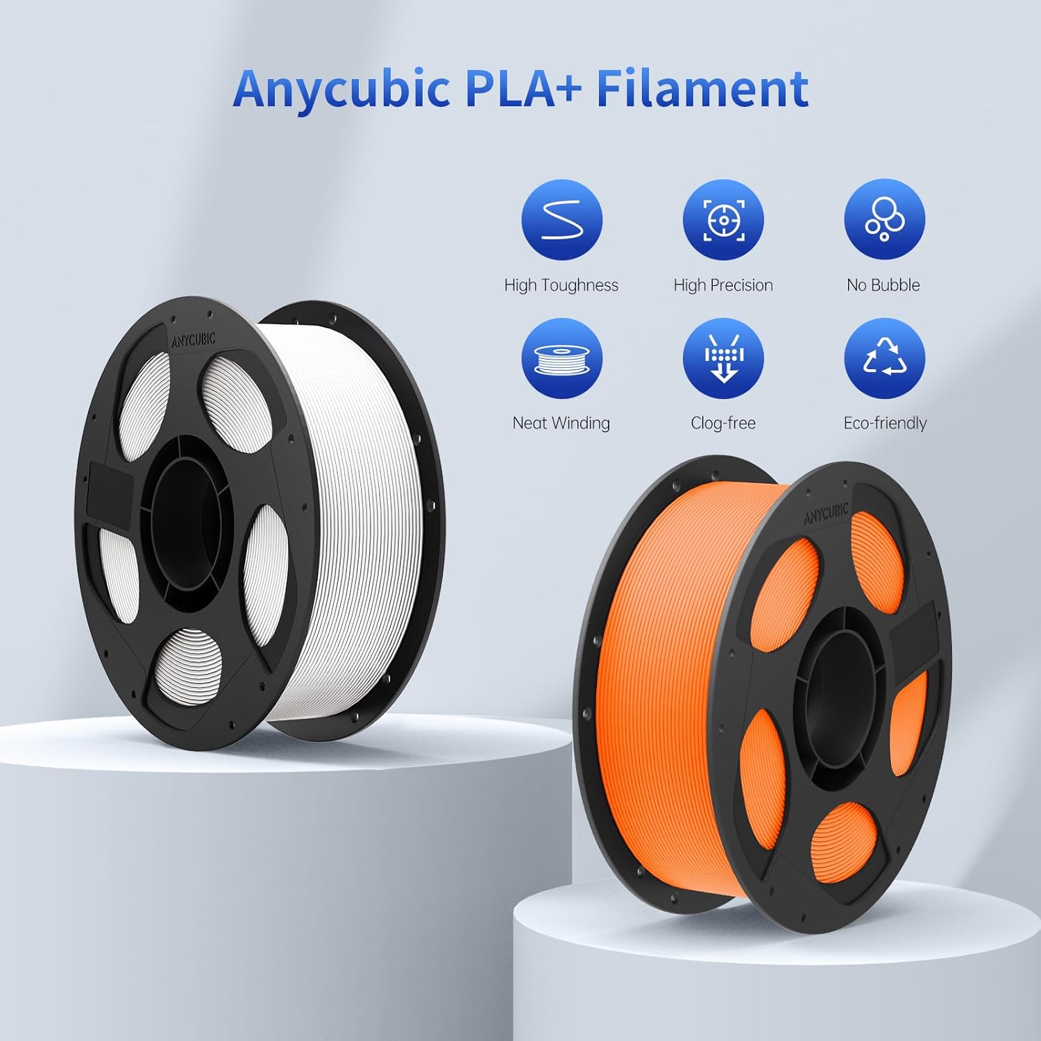 Anycubic PLA+ Filament Grey 1Kg