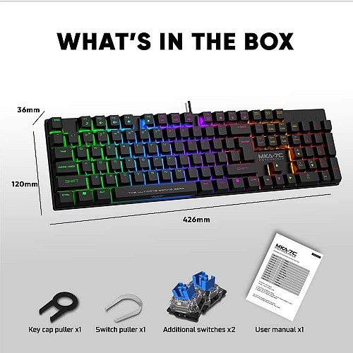 Armaggeddon MKA-7C ProGaming Mechanical Keyboard Black