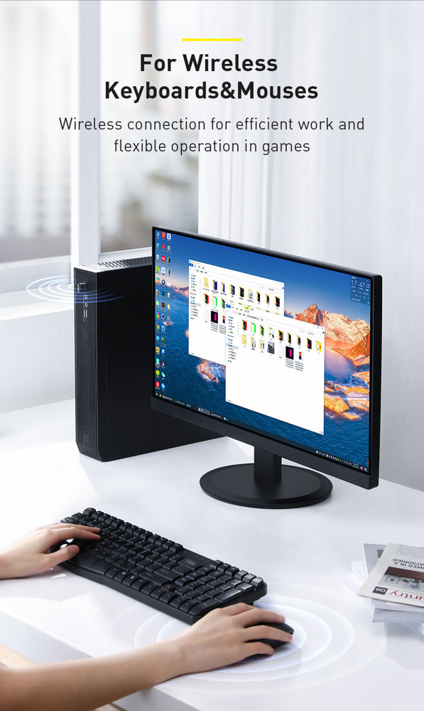 Baseus Wireless Bluetooth Adapter BA04 Black 5.0