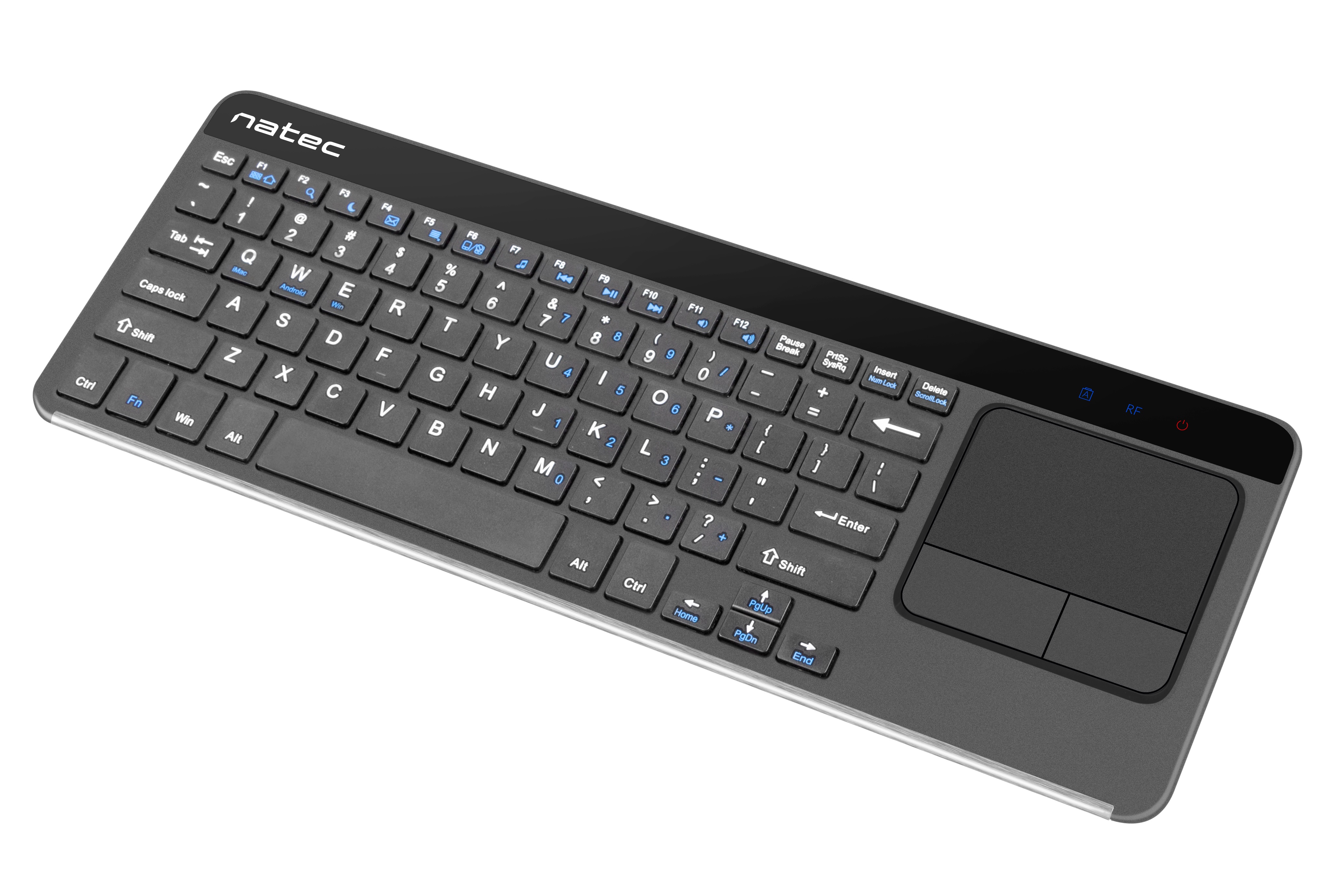 Natec Keyboard Wireless 2.4GHz with Touch Pad TURBOT